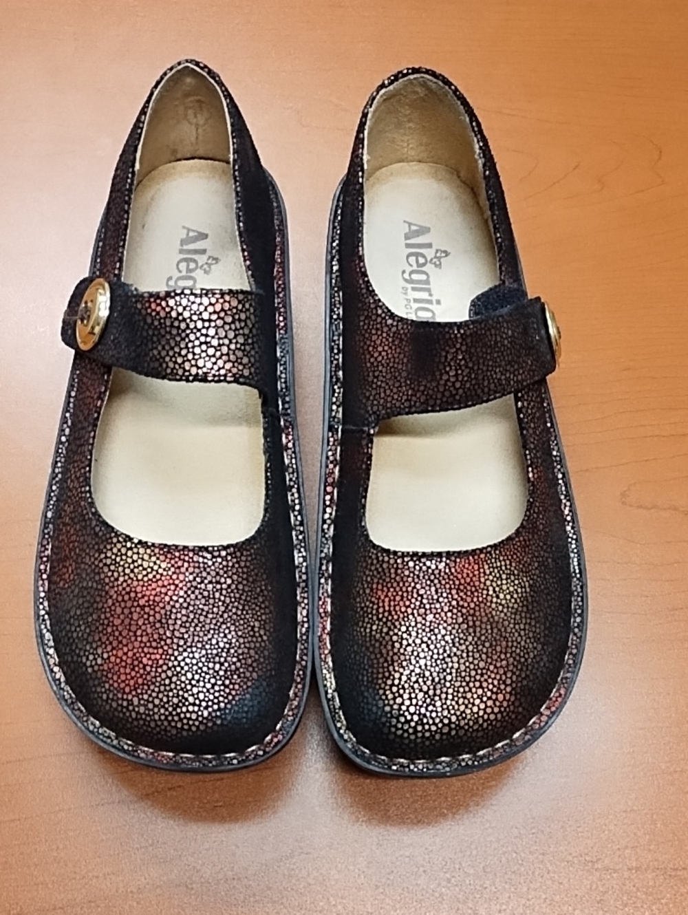 Alegria Paloma Mary Jane  in Multicolor Metallic Pebble - Picture 2 of 9